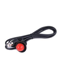 Rugged Radios Hole Mount Push to Talk Cable (PTT) with 48" Straight Cord for Intercoms PTT-HM-SC