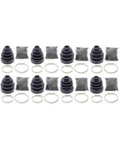 Complete Front & Rear Inner & Outer CV Boot Repair Kit Yamaha YFM660 Grizzly 02