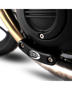 R&G Racing Black Engine Case Sliders LHS For 2016-2024 Triumph Bonneville T120