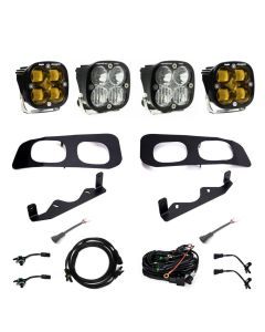 Baja Designs Fog Pocket Light Kit Dual Squadron Sport Series SAE Pattern Baja Amber Lens Toggle Wiring 448228