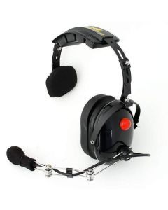 Rugged Radios H15 Single Side Headset for 2-Way Radios - Black H15-BLK