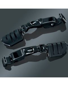 Kuryakyn Gloss Black Ergo II Cruise Mount Trident Dually ISO Pegs Goldwing Honda