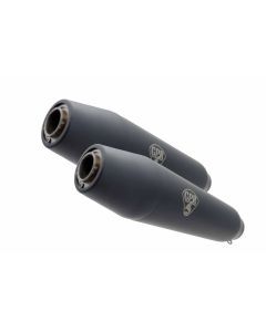 GPR Deeptone Black Cafè Racer Silencers For BMW R 45 1979-1985 CAFE.16.DN