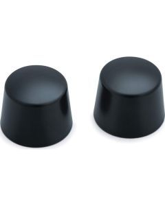 Kuryakyn Axle Caps for V-Twin Smooth Black
