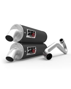 HMF Muffler Polaris RZR XP/4 Turbo/S 16-21 Gun Metal Titan-XL Dual Full System Exhaust