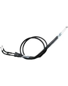 Motion Pro Black Vinyl Push - Pull Throttle Cable Set For Kawasaki KLR650 2008-2018