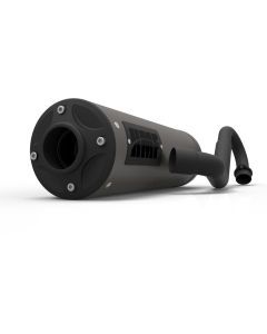 HMF Muffler Can-Am Outlander L 15-22 Gun Metal Titan-XL Full System Exhaust Blackout End Cap
