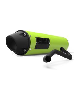 HMF Muffler Can-Am Outlander L 15-22 Venom Green Performance Full System Exhaust Blackout Euro End Cap