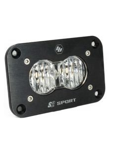 Baja Designs Auxiliary LED Light Pod Each Black Flush Mount S2 Sport Series Wide Cornering Pattern Clear Lens Universal 541005