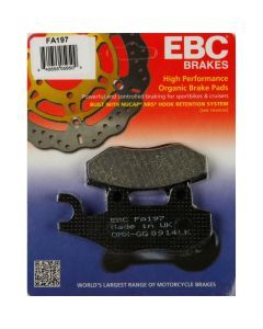 EBC 1 Pair FA Series Organic Replacement Brake Pads MPN FA197