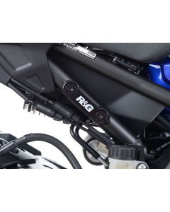R&G Racing Black Rear Foot Rest Delete Blanking Plates For 2018-2024 Yamaha MT-10