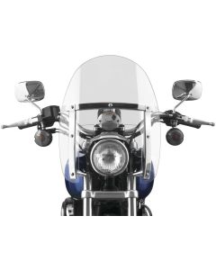 National Cycle Clear Ranger Heavy Duty Windshield With Mount Kit, Straight Forks
