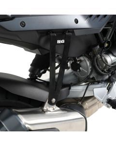 R&G Racing Black Exhaust Hanger For 2024-2024 Moto Guzzi Stelvio EH0124BK