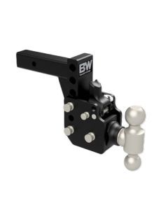 B&W Tow & Stow Dual Ball Pintle Hitch - 6 Inch Drop, 4 Inch Rise, 16,000 GTW - Fits 2 Inch Receivers