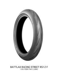 Bridgestone Hypersport Tire Battlax RS12 120-70-17 120x70x17 (58W) Radial Ply
