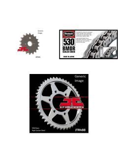 530 BMOR Chain Natural, Front & Rear Sprocket Kit for KAWASAKI KZ650E Ltd 1980
