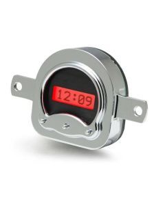 1951 Ford Car Digital Clock,Black Alloy Style Face, Red Display