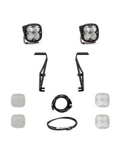 Baja Designs A-Pillar Light Kit Pair Squadron Sport Series Driving/Combo Pattern Clear Lens For Ford F-150 Raptor 2021-2023 448070