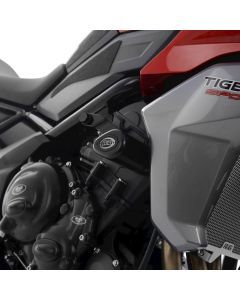 R&G Racing Black Aero Style Crash Protectors For 2022-2024 Triumph Tiger 660 Sport