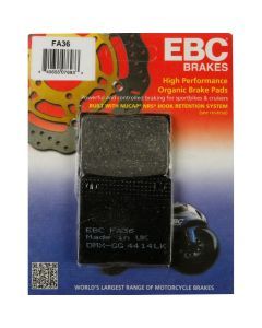 EBC 1 Pair FA-SFA-TT-X Premium Organic Replacement Brake Pads MPN FA36