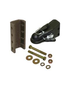 Heavy-Duty 2 Inch Adjustable Stamped Coupler with Channel and Hardware - 10,000 Capacity