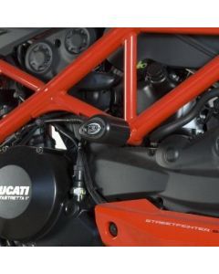 R&G Racing Black Aero Style Crash Protectors For 2012-2015 Ducati Streetfighter 848