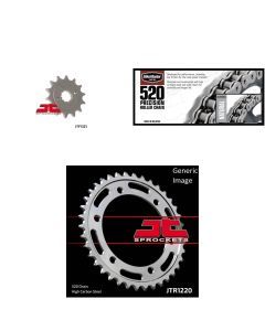 520 Chain Natural, Front & Rear Sprocket Kit for Street HONDA CBR250R 2011-2013