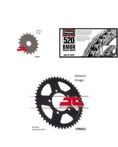520 BMOR Chain Natural, Front & Rear Sprocket Kit for SUZUKI GS500E 1989-1993