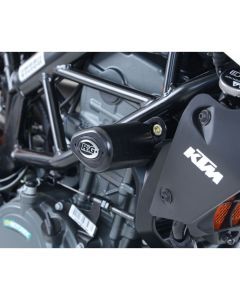 R&G Racing Black Aero Style Crash Protectors For 2020-2021 KTM 125 Duke