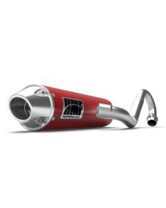 HMF Muffler Yamaha Raptor 250 08-14 Candy Red Performance Full System Exhaust Euro End Cap