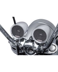 Kuryakyn Chrome Road Thunder Speaker Pods Bluetooth Controller Harley Motorcycle