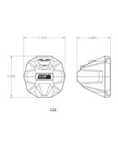 SSV Works Universal 6.5'' Cage Mounted Unloaded Speaker Pods With 1.75" Clamps