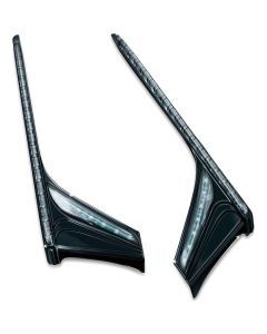 Kuryakyn LED Vertical Rear Light Strips Gloss Black