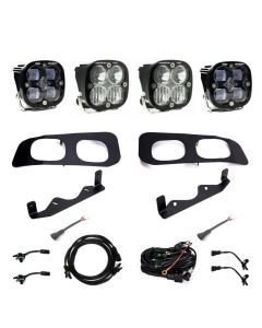 Baja Designs Fog Pocket Light Kit Dual Squadron Sport Series SAE Pattern Clear Lens Toggle Wiring 448227