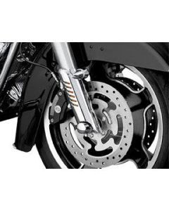 Harley FLHX Street Glide 06-13Fork Leg Deflector Shields Lower Chrome Kuryakyn