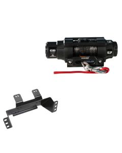 Viper 4500lbs V3 Winch Black Rope With Mount For Polaris Ranger 570 Midsize 2014-2021