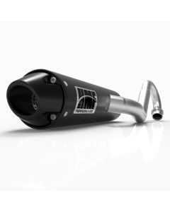 HMF Muffler Kawasaki Brute Force 750 12-14 Black Performance Full System Exhaust