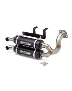 Trinity Racing Stage 5 Dual Slip On Exhaust Black Muffler TR-4181S-BK