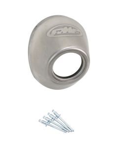FMF 040634 REAR STAINLESS STRAIGHT CUT CONE CAP FOR POWERCORE 4 AND Q4 EXHAUST