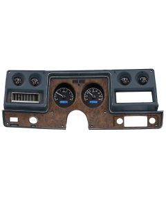 Dakota Digital 1973-1977 Chevrolet Malibu/Monte Carlo/El Camino/GMC Sprint VHX Black Blue Display Gauge Kit VHX-73C-CVL-K-B