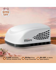 Fogatti InstaCool 13,500 BTU RV Rooftop Air Conditioner | Replaceable Ducted/Non-Ducted RV AC