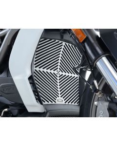 R&G Racing Silver Brushed Aluminium Radiator Guard For 2016-2020 Ducati XDiavel