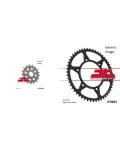 JT SPROCKETS Front and Rear Steel Sprocket Kit for OffRoad KTM 350 LC4 EXC 1995