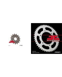 JT SPROCKETS Front and Rear Steel Sprocket Kit for OffRoad HONDA XL250 1972-1976