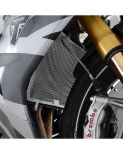 R&G Racing Titanium Aluminum Radiator Guard For 2020-2024 Triumph Daytona 765 Moto2
