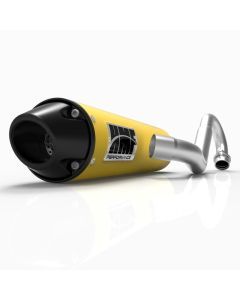 HMF Muffler Can-Am Outlander 1000 MAX 13-24 Can-Am Yellow Performance Full System Exhaust Black Euro End Cap