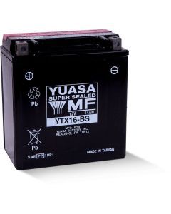 Yuasa Maintenance Free YTX16BS 12 Volt Battery YUAM32X6S