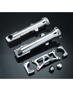 Harley XL883R Sportster 883R 04-07 Fork Skins 39mm to 41mm Chrome Kuryakyn 7202