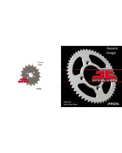 JT SPROCKETS Front and Rear Steel Sprocket Kit for OffRoad HONDA XR80R 1985-2003