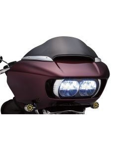 Kuryakyn Chrome Front Windshield Side Fairing Trim Accents Harley Road Glide 15'